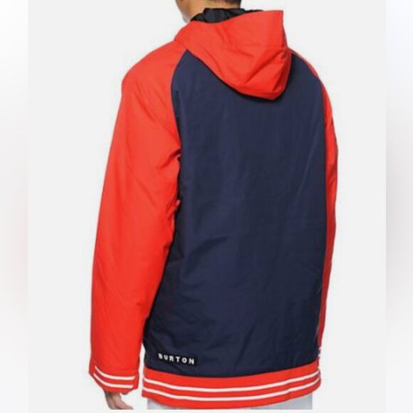 Burton Haze Red 10K Varsity Snowboard Ski Jacket Ballpoint Burner Red & Blue XL - Picture 5 of 12